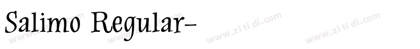 Salimo Regular字体转换